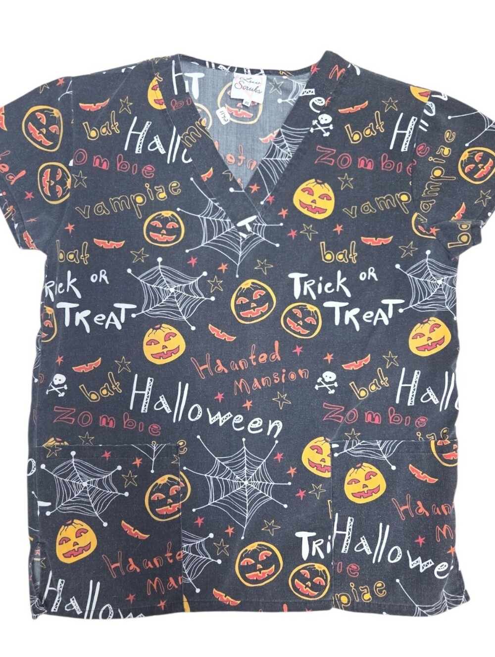 Luvscrubs Halloween Scrub Top